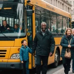 Transport facilité en groupe : bus et minibus avec chauffeur